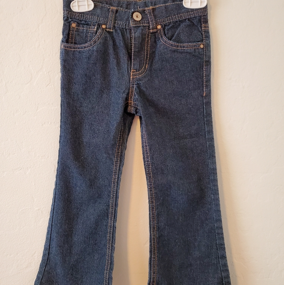 Little girls glitter jeans